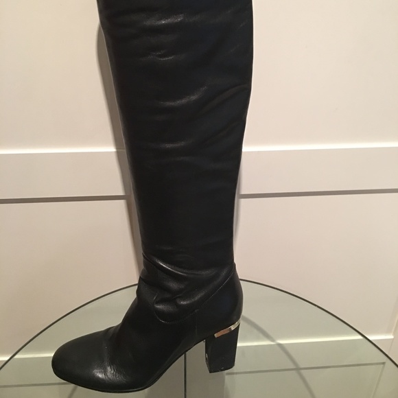 Tristan Leather Over the Knee Boots - Picture 7 of 13